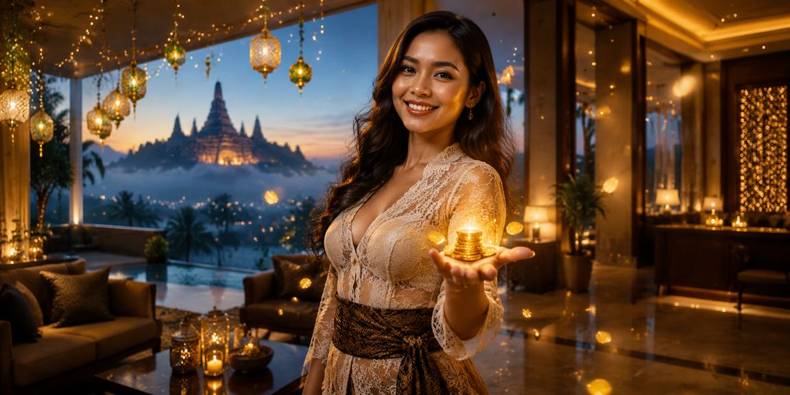 Suasana festival taruhan Vietnam yang meriah dengan dekorasi warna-warni