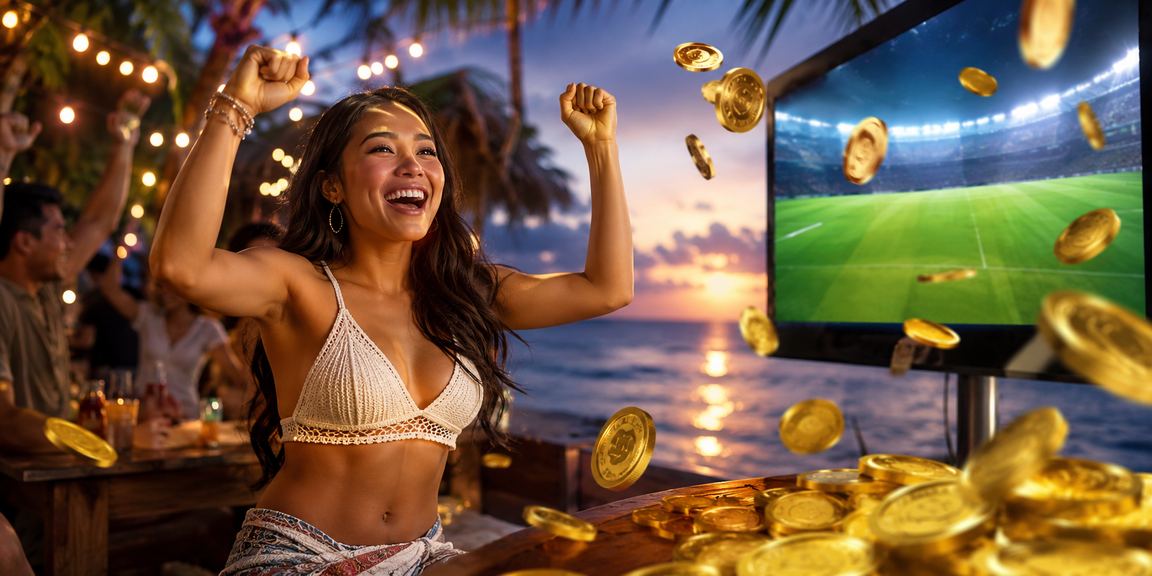 Suasana pantai dengan nuansa deposit bonus kasino online cerah