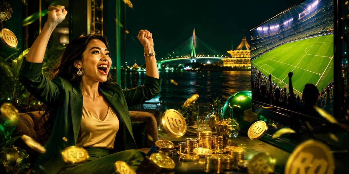 Model Vietnam memperlihatkan bonus rebate dengan ekspresi antusias dan percaya diri